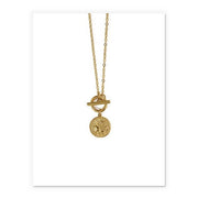 Gold Plated Roman Portrait Necklace