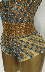 Sheena Shining Rhinestone Bodysuit Performance Costume