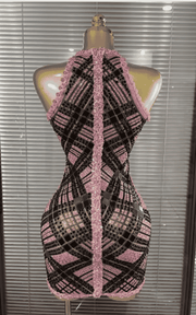 Claire Full Rhinestone Off Shoulder Bodycon Mini Dress