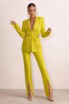 Mother of the Bride Pants Suits Candy Color Ladies Women Evening Party Blazer Wear Slim Flared Trousers 2 Pieces