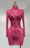 Oriana Sparkly Rhinestone Bodycon Party Dress