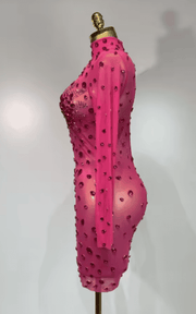 Oriana Sparkly Rhinestone Bodycon Party Dress