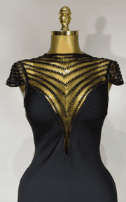 Leah Sexy Mesh Sheer Bodycon Bandage Dress