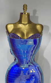 Hannah Sparkly Diamond Sequin Strapless Bodycon Long Evening Gown