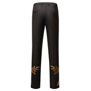 Men’s gold gradient glitter blazer and trousers 2-piece suit with ombre shimmer for party or stage wear