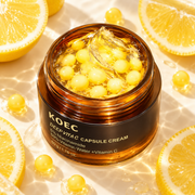KOEC Vitamin C Capsule Cream 50g | Niacinamide Brightening & Hydrating Face Moisturizer