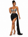 Kendria Sexy Shining Rhinestone Sequin 2 Pieces Set