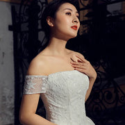 Vintage Off-the-Shoulder Wedding dress