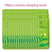 100 pcs LAIKOU Moisturizing Sleeping Mask Sakura Snail Seaweed Centella Face Mask Tendering & Nourishing Oil-control Skin Care