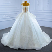 Banquet Beaded Hollow Lace Wedding Dress