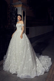 Vintage Off-the-Shoulder Wedding dress