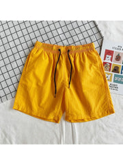 Pure Color Beach Loose Men's Short Pants