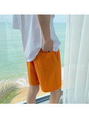 Pure Color Beach Loose Men's Short Pants