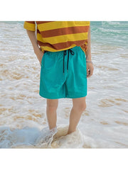 Pure Color Beach Loose Men's Short Pants