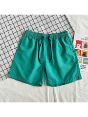 Pure Color Beach Loose Men's Short Pants