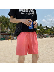 Pure Color Beach Loose Men's Short Pants