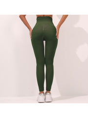 Seamless Solid Color High Rise Yoga Pants