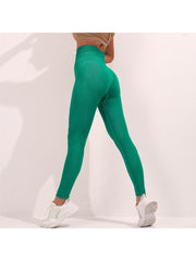 Seamless Solid Color High Rise Yoga Pants