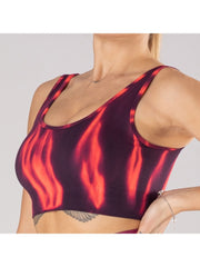 Tie Dye High Rise Slim Yoga Three Sets