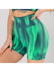 Tie Dye High Rise Slim Yoga Three Sets