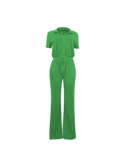 Solid Color High Rise Fitted Trouser Sets