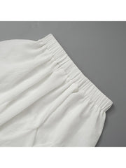 Patchwork Ruffle High Rise Skirt Sets