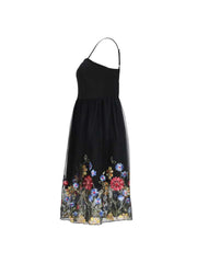 Flower High Rise A-line Sleeveless Dresses