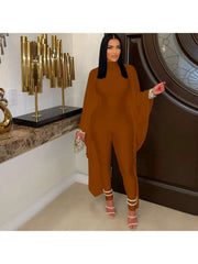 Solid Color Long Sleeve Slim Jumpsuits