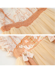 Solid Color Cotton Zipper Girl Dresses
