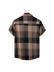 Plaid Cotton Loose Shirts