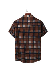 Plaid Cotton Loose Shirts