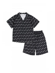 Letter Pattern Cotton Single Breasted Boy Clothing Sets