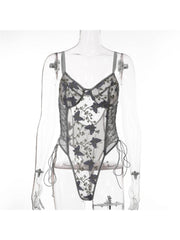 See Through High Rise Backless Sexual Bodysuits
