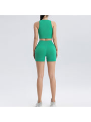 Solid Color High Rise Skinny Yoga Sets