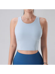 Hollow-out Solid Color Skinny Tank &amp; Top