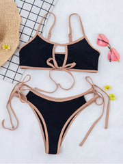 Colorblock Low Rise Fitted Bikinis