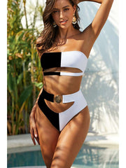 Solid Color Mid-rise Fitted Bikinis