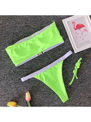 Colorblock Low Rise Fitted Bikinis