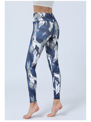 Camouflage Graffiti High Rise Slim Sporty Leggings