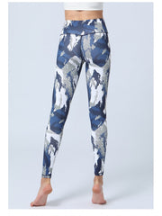 Camouflage Graffiti High Rise Slim Sporty Leggings