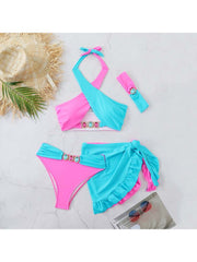 Colorblock Low Rise Fitted Bikinis