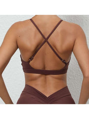 Solid Color Halter Neck Backless Tank &amp; Top