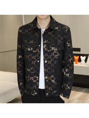 Contrast Color Pattern Trendy Jackets