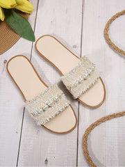 Round Toe Flat Heel Slippers