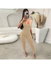 Halter Neck Sleeveless Backless Jumpsuit