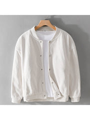 Pure Color Long Sleeve Corduroy Jackets