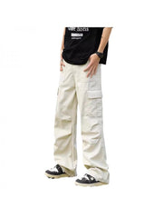 Easy-Handling Pure Color Straight Long Pant