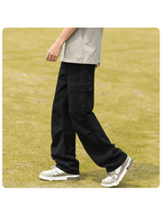 Easy-Handling Pure Color Straight Long Pant