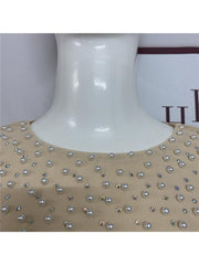 Beading Embellished Long Sleeve Cropped Design Tops