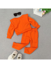 Plain Color Pullover Bodycon Girl Pants Sets